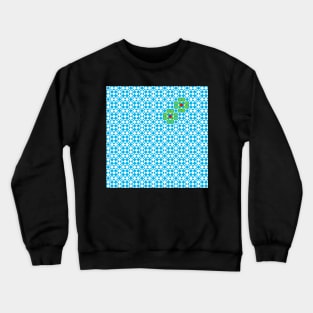 Tessellation tiling pattern in blue Crewneck Sweatshirt